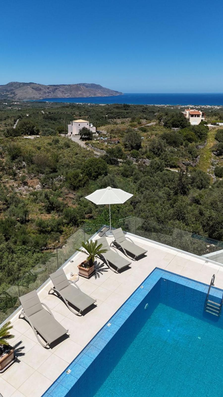 Villa Vuna - Private Pool -Sea View Chania  Exterior photo